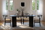 Nordure Sablin Mesa de Comedor Negro Madera
